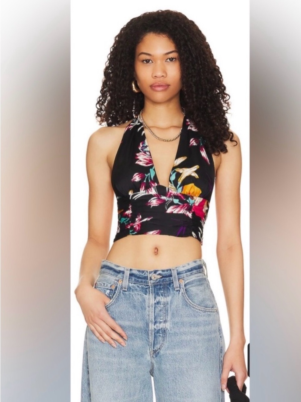Free people Seraphina Crop Halter Top